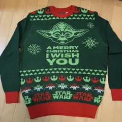H&M STAR WARS ヨーダ クリスマスセーター ニット　XSのサムネイル