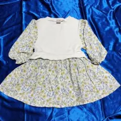 プティマイン 花柄 リバティ ワンピース