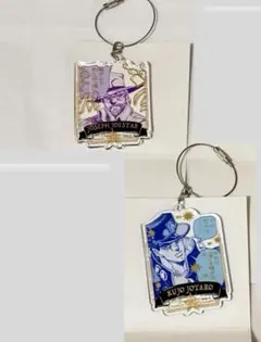 ジョジョワールド ワイヤーキーホルダー クリアステッカー ジョニィ