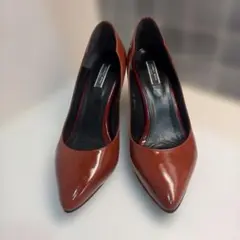 パンプス　ハイヒール　エナメル　赤のサムネイル