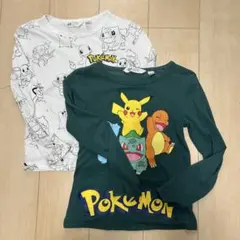 ポケモン キッズ　Tシャツ 長袖2枚セット 120cm 130cm H&M