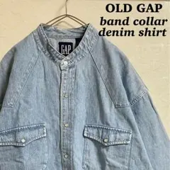 OLD GAP 90's バンドカラー デニムシャツ