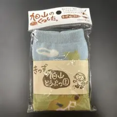 ☆旭山動物園　キッズ靴下 キリン柄　青と緑 16~22cm☆