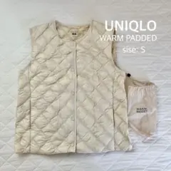 【美品】 ユニクロ UNIQLO ウォームパデット S アイボリー