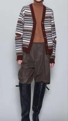 6（roku） フェアアイル　カーディガン　beauty&youth