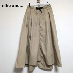 ニコアンド【美品】ロングスカート　カジュアル　ウエストゴム【Lサイズ】