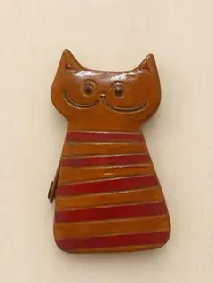 猫型 レザー コインケース 小銭入れ MALAIKA
