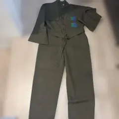 オリーブグリーン サロペット