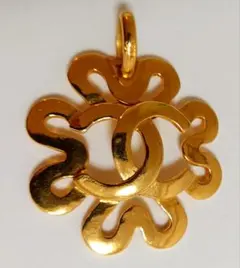 CHANEL ヴィンテージ ペンダントトップ 95P ココマーク ゴールド