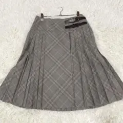 Burberry バーバリー　スカート　プリーツ　ウール100% ノバチェック