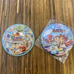 TDRピクサープレイタイム缶バッジ　カーズ　モンスターズインク　トイストーリー