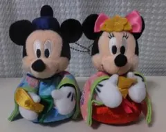 ☆彡　ディズニーリゾートひな祭り・ ミッキーミニーぬいぐるみバッジ2010☆彡