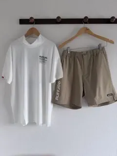 RUFFLOG MOCK NECK TEE PANTS セットアップ　サイズM SETUP WATER REPELLENT PANTS – RUFFLOG