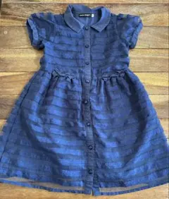 BeBe べべ ワンピース 120 ネイビー 半袖 フォーマル