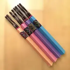 【新品】アジアン雑貨　バリ　箸　4膳セット