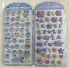 コットンパフィシール たまごっち まめっち スティッチ 2枚セット