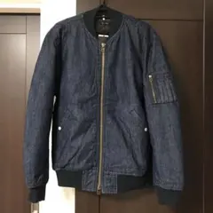 ジョンブル メンズ デニム ブルゾン MA-1