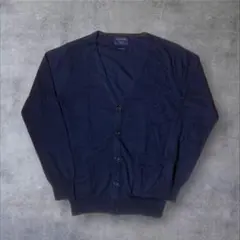 【新品未使用】ナノユニバース カーディガン S ネイビー カシミヤ混 上質ニット