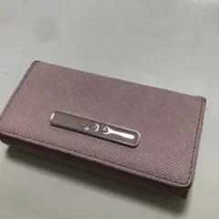 アニエスべー agnes b キーケース ピンク 合成皮革 キーケース