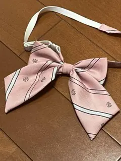 学生服 リボン ピンク クラウン柄