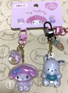 サンリオ　お揃いニコにこキーホルダー　アクリルキーホルダー　マイメロ　ポチャッコ