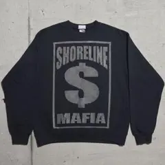 【希少】チャンピオン×ショアラインマフィア スウェット ラインストーン 黒 XL