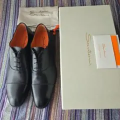 新品未使用　Santoni ストレートチップ ブラック UK10のサムネイル