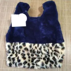 3coins ファーバッグ ボア ヒョウ柄 手提げ