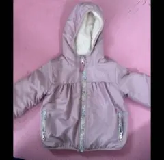 薄紫 フード付きアウター 80サイズ