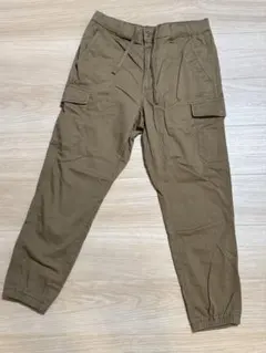 ユニクロ UNIQLO カーゴ ジョガーパンツ ブラウン　S