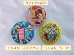 【新品】バンダイ　ディズニー　刺繍缶バッジ　ビスケット第2弾　3個セット