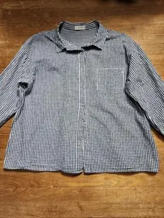 サマンサモスモス　ギンガムチェック柄チュニックシャツ　フリーサイズ