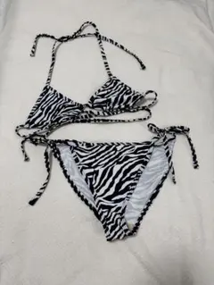American Apparel ゼブラ柄 セパレート水着 XS
