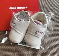 最安値✨新品未使用タグ付き　ミキハウス　ベビーシューズ