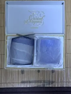 ひ*ろ様 ⚠️処分前　コップ　ガラス　ブルー