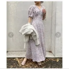 【SNIDEL】バリエーションマーメイドプリントワンピース