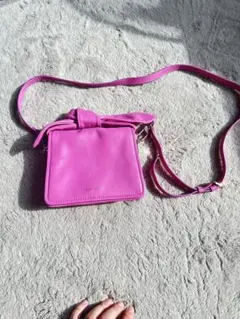 全新極美品TED BAKER リボン ショルダーバッグ ピンクのサムネイル