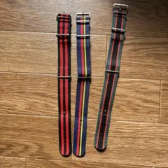 3本セット [22mm]ナイロンNATOベルト ストラップ