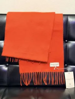 【新品未使用】Johnstons of Elgin マフラー オレンジのサムネイル