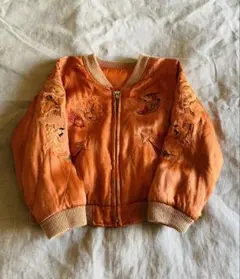 80-90s 虎 リバーシブル スカジャン ミツワジップ ビンテージ レーヨン 80-90s 虎 リバーシブル スカジャン ミツワジップ ビンテージ