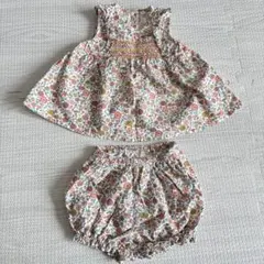 coto cotte　花柄トップスとパンツセット 70センチのサムネイル