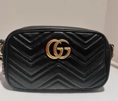 GUCCI GG マーモント ショルダーバッグ ブラックのサムネイル
