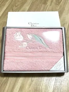 【新品未使用】Christian Dior 花柄タオルセット ギフトボックス付き