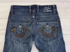 トゥルーレリジョンUSA製 立体裁断ギミック 平成 ギャル フレア デニムパンツ True religionUSA製立体裁断ギミック平成ギャル フレアデニム