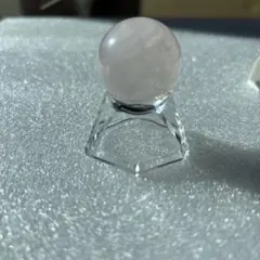 ローズクォーツ 丸玉 置物 スフィア 紅水晶 天然石 【超美品】144