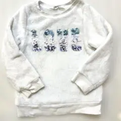 H&M フリース トレーナー LOVE刺繍 104