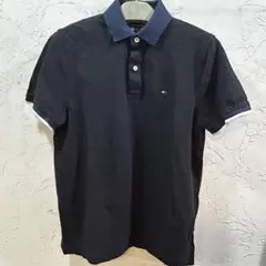 Tommy Hilfiger ブラック&ネイビー ポロシャツ