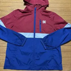DC フード付きナイロンジャケット 赤 青　S 10