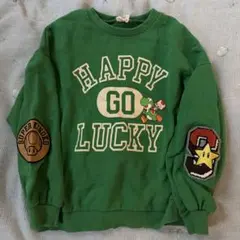 breeze スーパーマリオ トレーナー グリーン　140 通学　Switch