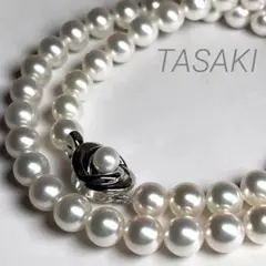 箱付き/大珠セミロング】TASAKI アコヤ真珠 ネックレス 8.5 テリ強